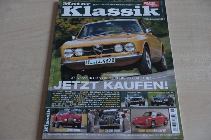 Deckblatt Motor Klassik (11/2004)
